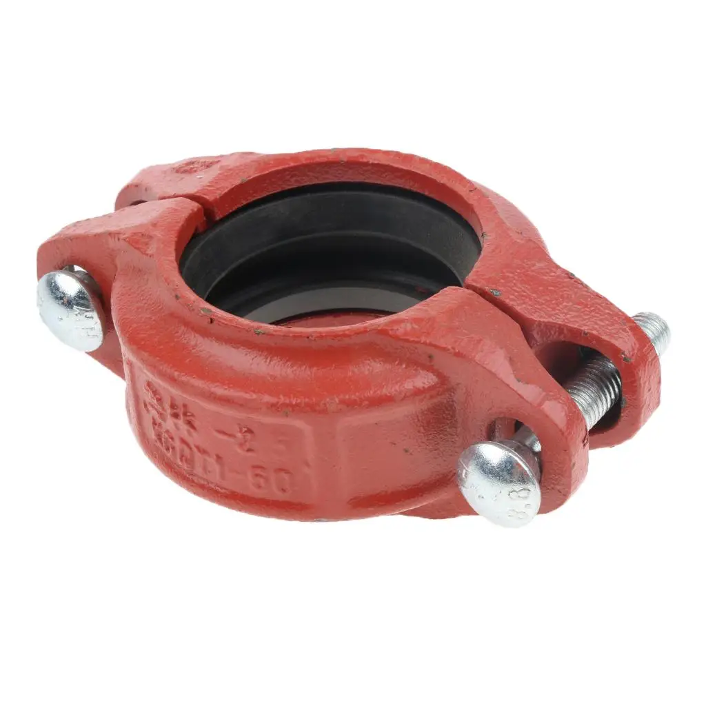 Rigid Fire Sprinkler Grooved Couplings Clamps Connector 60-165mm 8 Size
