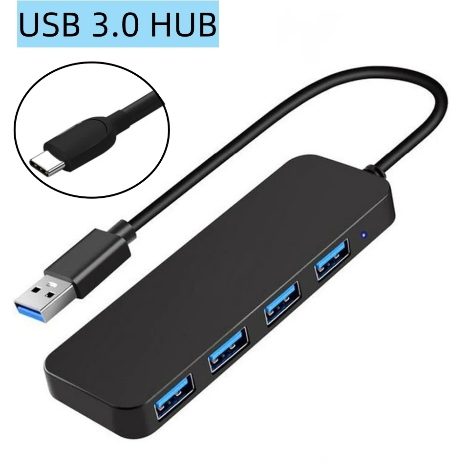 

USB HUB USB 3.0 HUB Type C USB Splitter Multi Port Portable C Hub Mini 3 Hab Adapter High Speed Expander PC Laptop Accessories