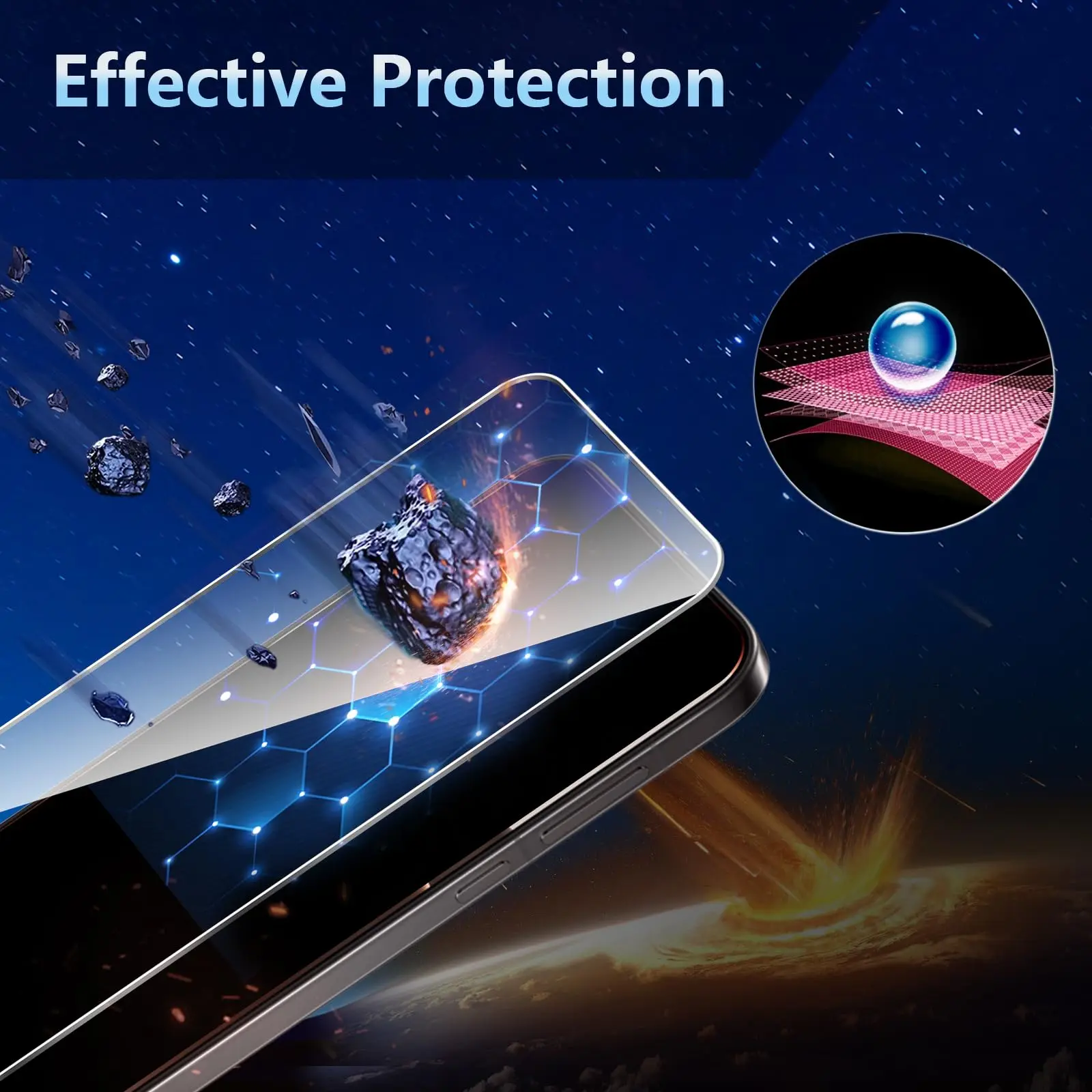 Premium Tempered Glass Screen Protector - 6.78 HD Transparent Clear Anti-Scratch, Case Friendly