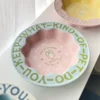 1pc 270ml Ceramic Lace Cat Bowl For Cat Food And Water, Anti-Overflow Design For Pet Supplies 4