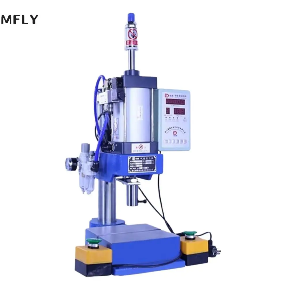 220V Pneumatic Punching Machine 300Kg Single Column 80 Type Bench Press Small Gas Spleen High Precision Riveting Machine