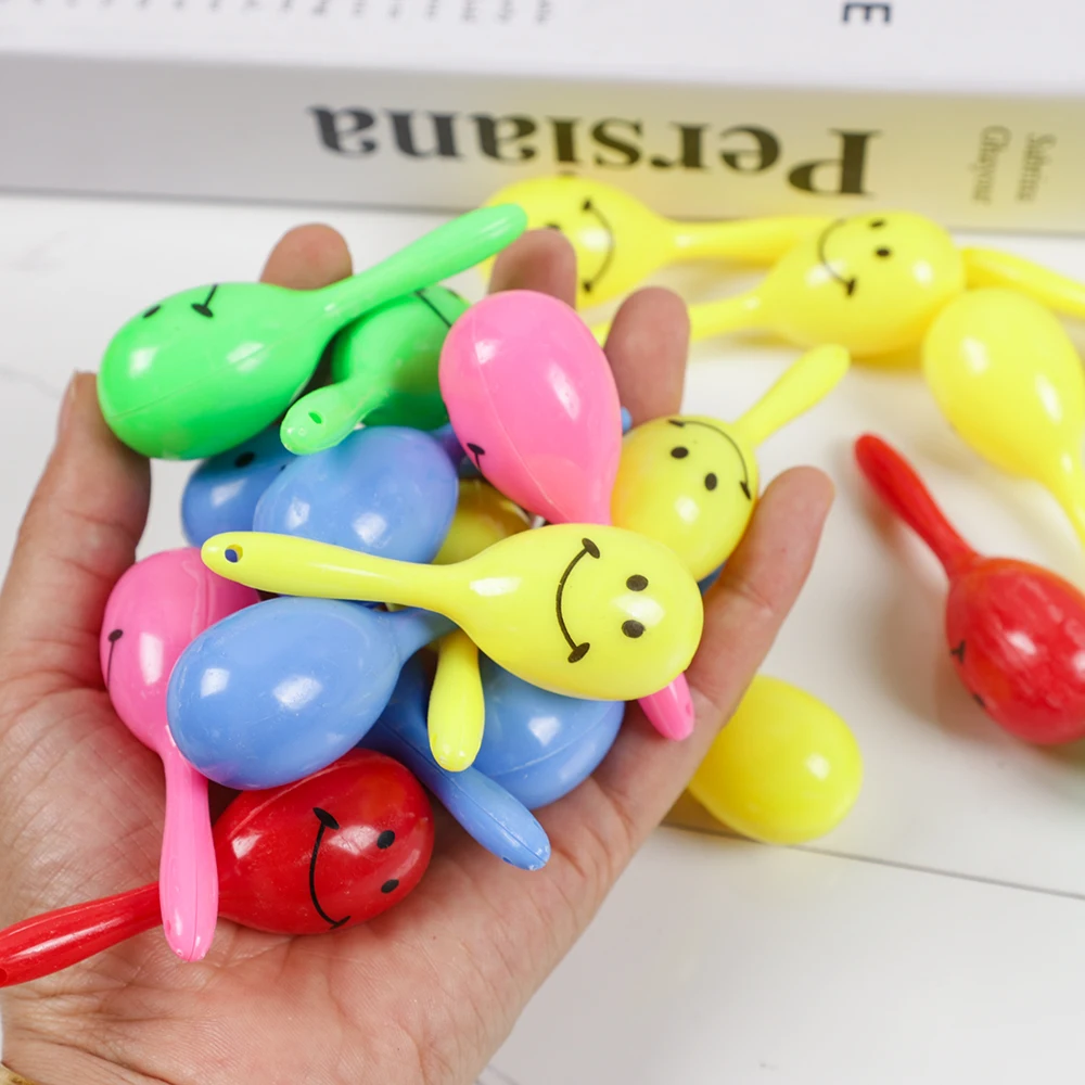 100Pcs/Lot Colorful Wooden Maracas Baby Musical Instrument Rattle Shaker  Toys for Birthday Baby Shower Party Favors Baptism Gifs - AliExpress