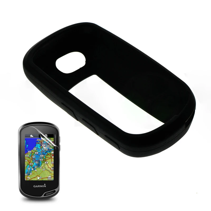 

Silicone Soft Edge Bumper Cover Protective Case Screen Protector Film For Garmin Oregon 600 600T 650 650T 700 750 750T 739 GPS