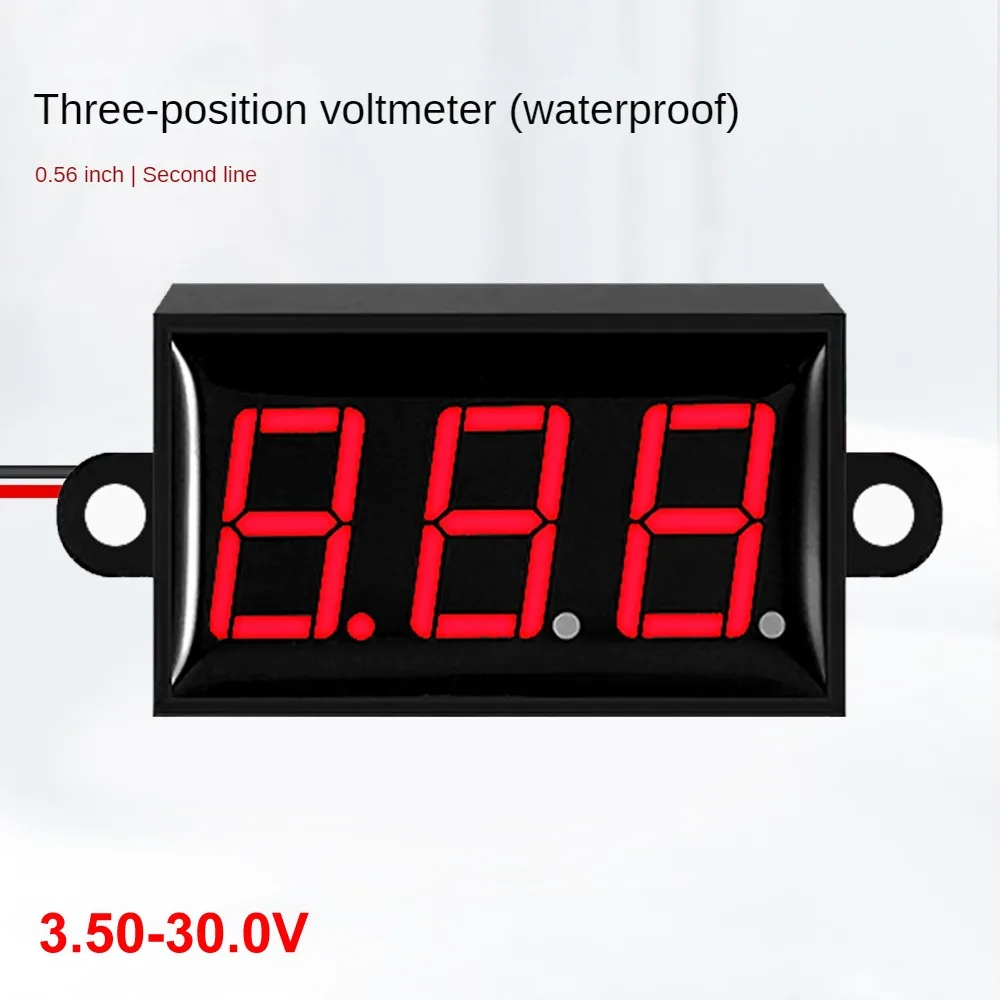 

0.56 "waterproof variable precision Voltmeter 3.50-30.0V two-wire digital Voltmeter