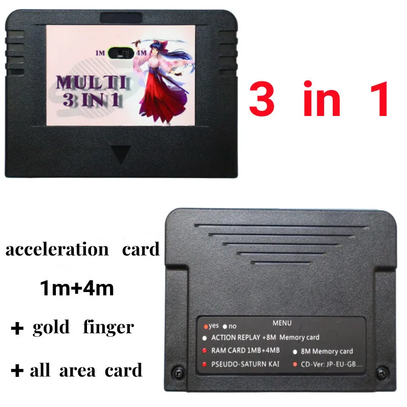 Original New ALL IN One For SEGA SATURN SD Card Pseudo KAI Games