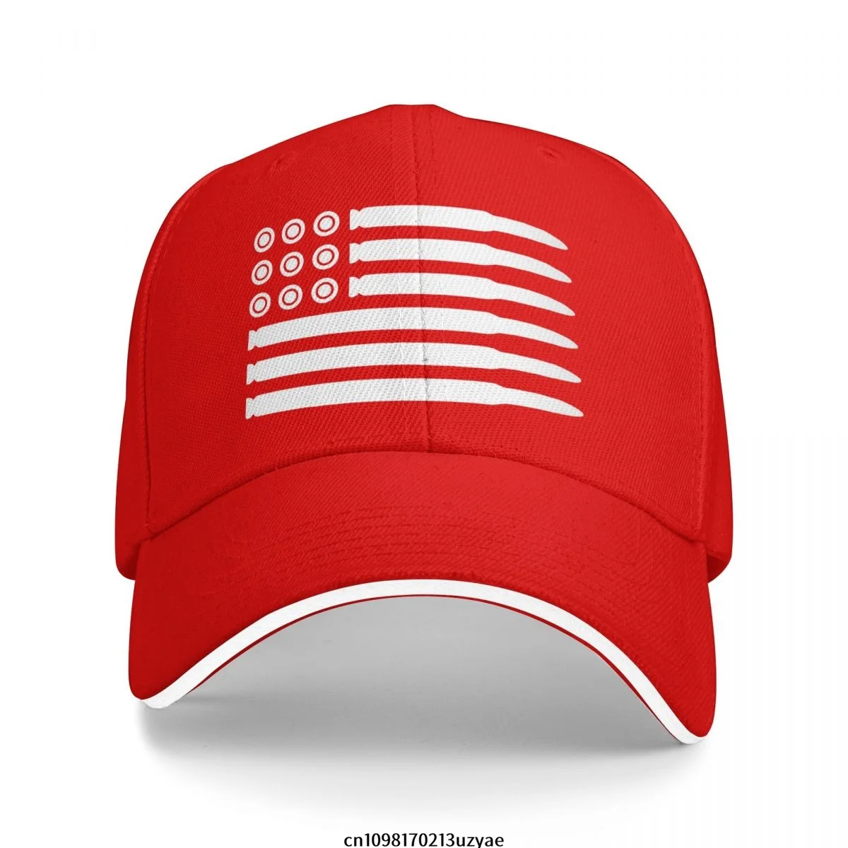 Boné EUA 4th Of July Soochat - Bandeira Americana Com Strass, Ajustável, Unissex