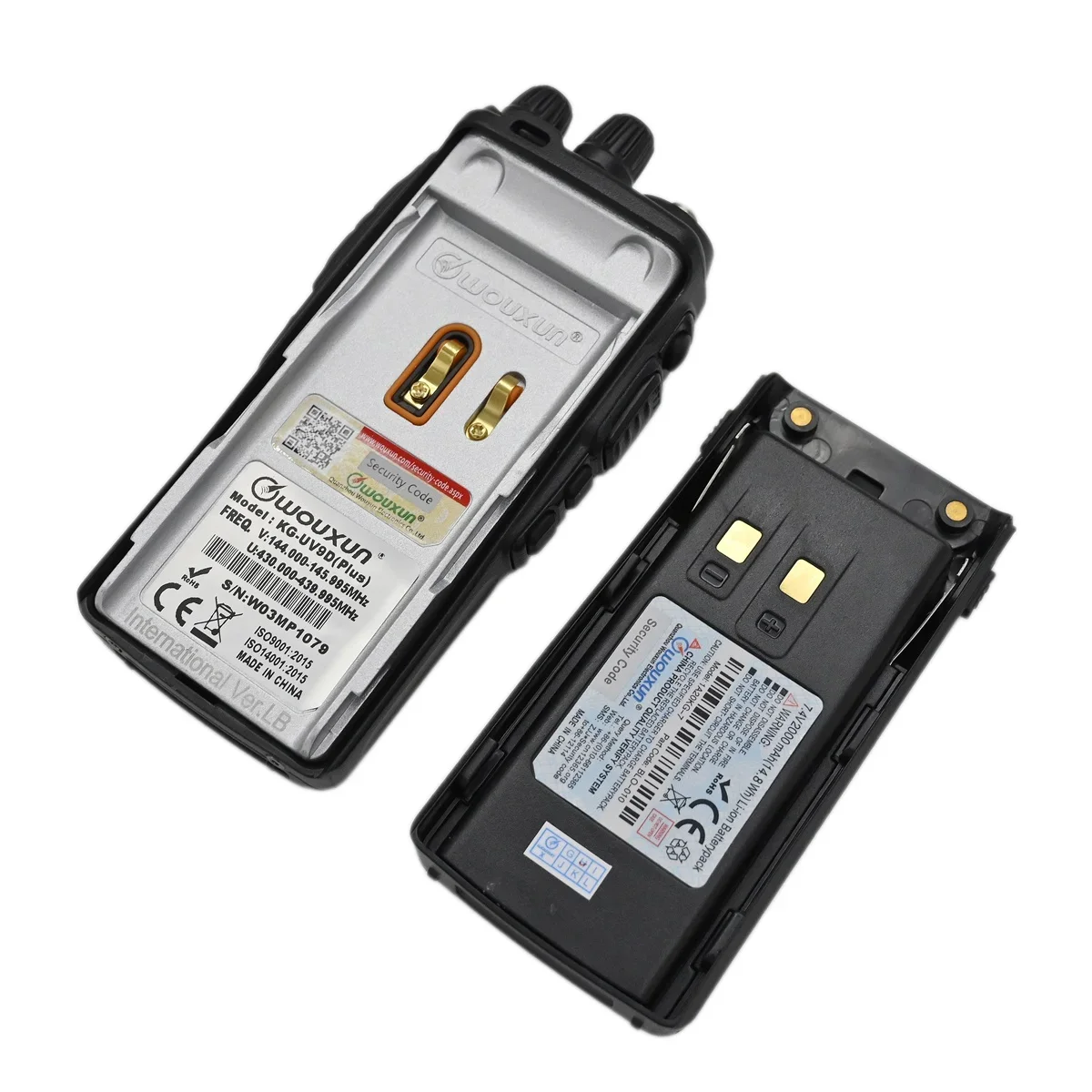 Wouxun-kg uv9d plus双方向ラジオ、全二重クロスバンド