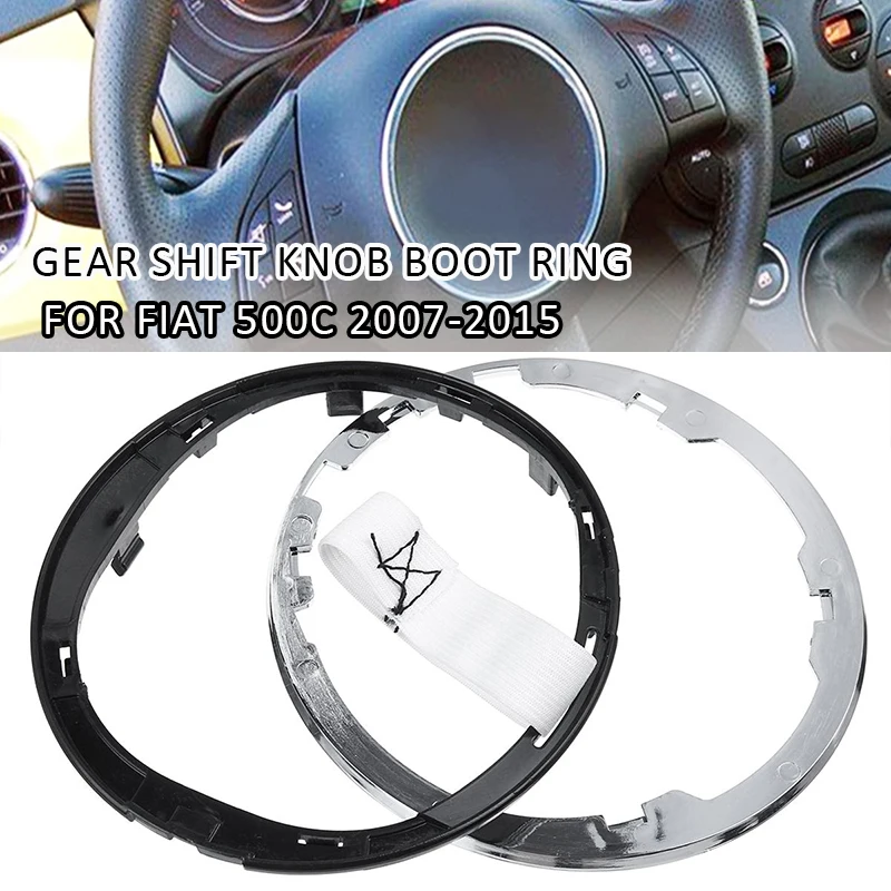 Pièce Auto Fiat 500 Bague De Retenue Pour Soufflet De Levier De Vitesse Fiat 500/500C 2009-2015 - Pièce ABS De Remplacement Anneau Retenue Levier