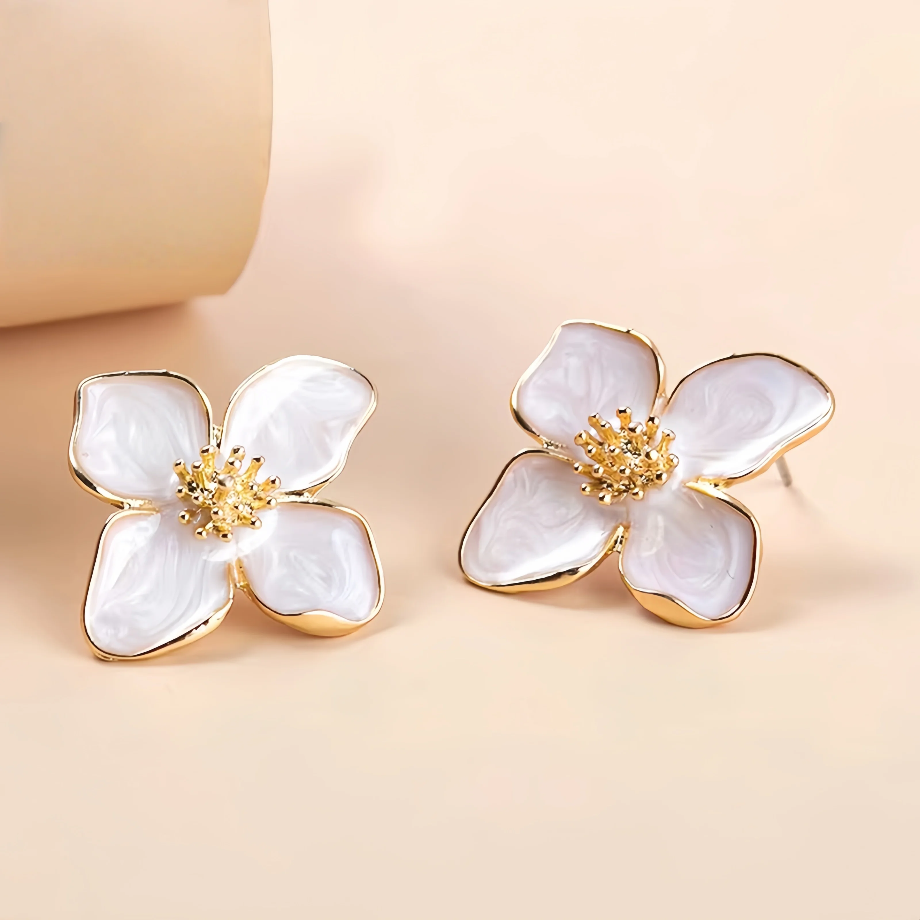 Floral Patterned Earrings Women's 2025 Spring/Summer Fashionable Exquisite Perfect Gift
