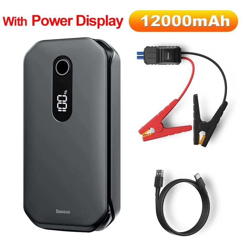 BASEUS Starthilfe Power Bank 12V Booster für Auto Starten 20000mAh 10000mAh  Batterie Schnell Ladegerät Auto Starten gerät Power