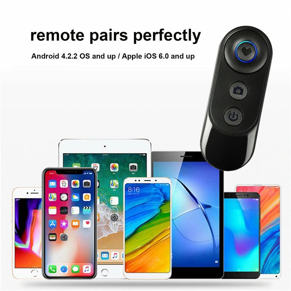 Phones Universal for Android Shutter Release Bluetooth Wireless Bluetooth Remote Selfie Shutter Remote Control Stick