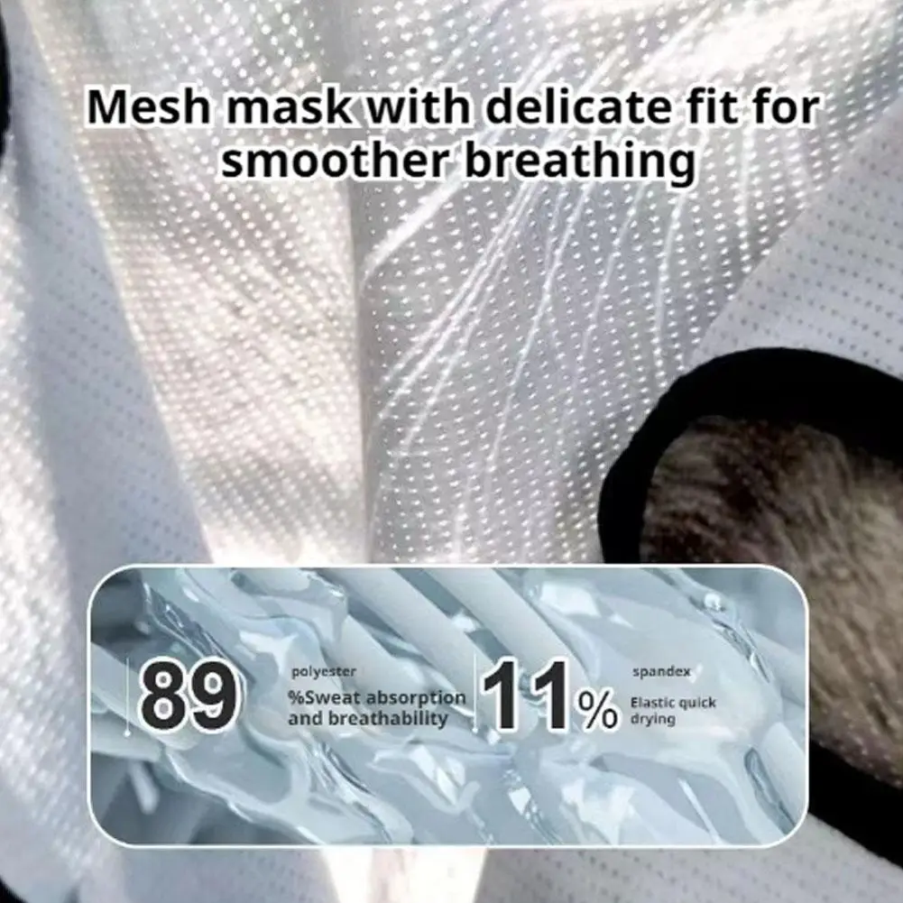 UV Protection Mask 3D Cat Dog Breathable Ear Loop Mask Cycling Hiking Motorcycle Full Face Mask Balaclava Men Women Neck Gaiter