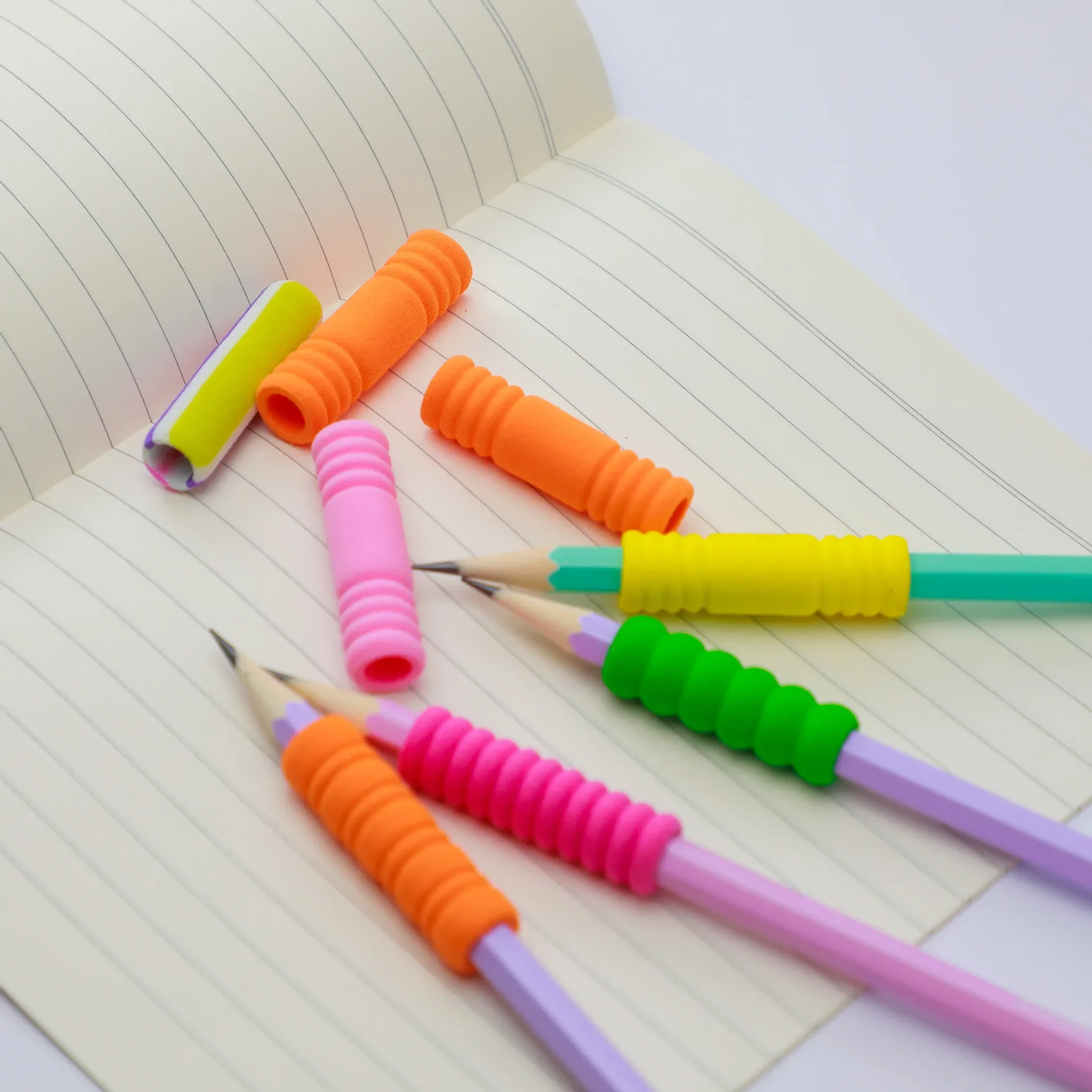 Pencil Finger Grip 10Pcs Tire EVA Pen Sleeve Kids Writing Protection