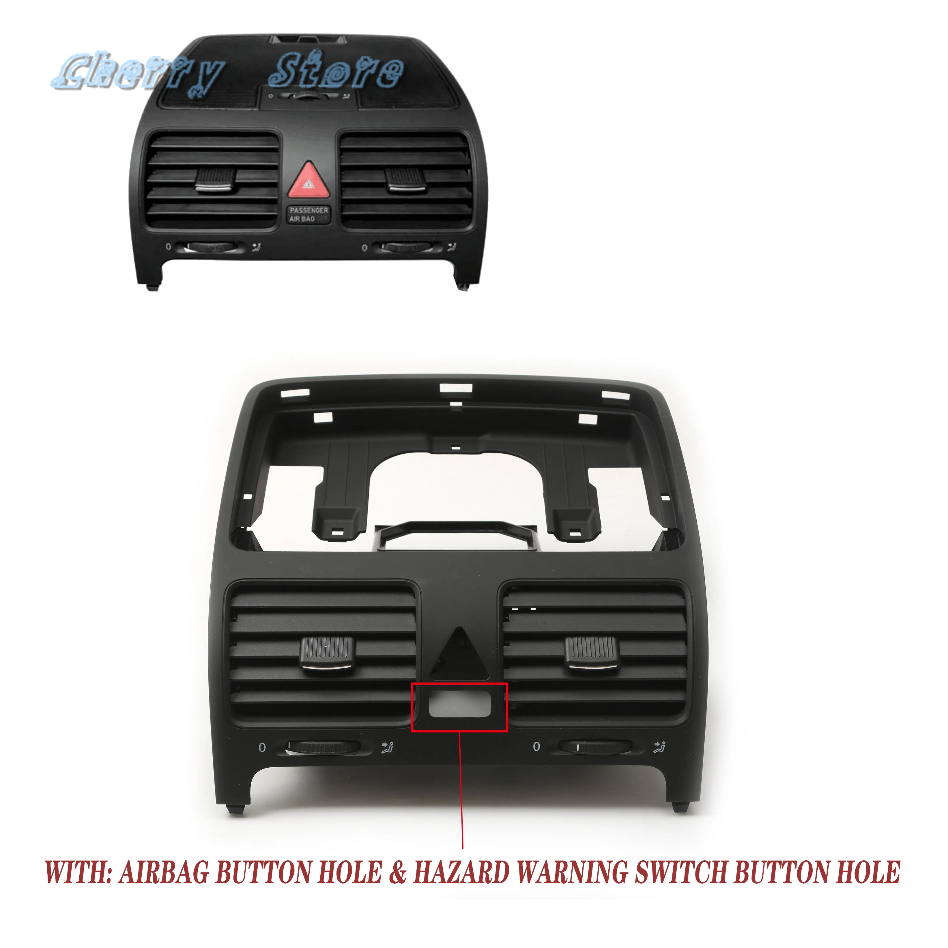 NEUE 1K 0 819 728 F Front Dashboard Air Outlet Dash A/C Zentrale Vent Für VW Jetta MK5 golf/GTI MK5 Kaninchen 1K0819743B 1KD 819 735