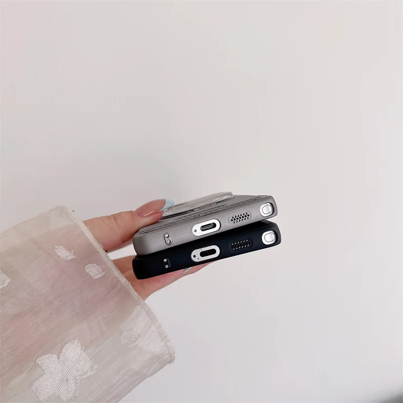 Premium Magnetic PU Leather Aromatherapy Case with Rotating Bracket and Wireless Charging Support