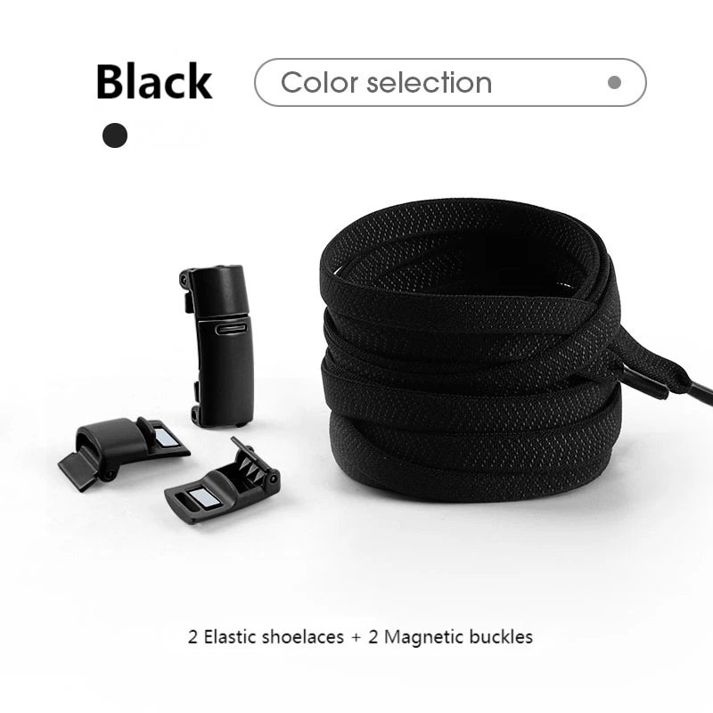 Magnetic No-Tie Colorful Elastic Shoelaces