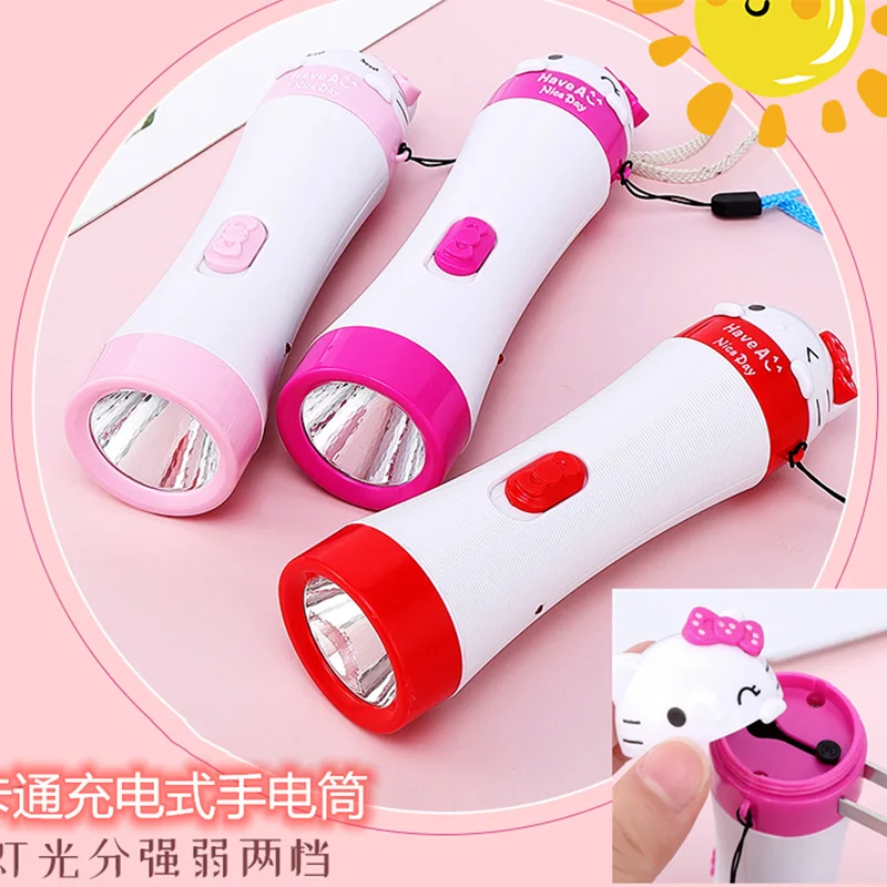 Rechargeable Plastic LED Light Portable Pink Girls Children's Creative Cute Home Outdoor Dormitory