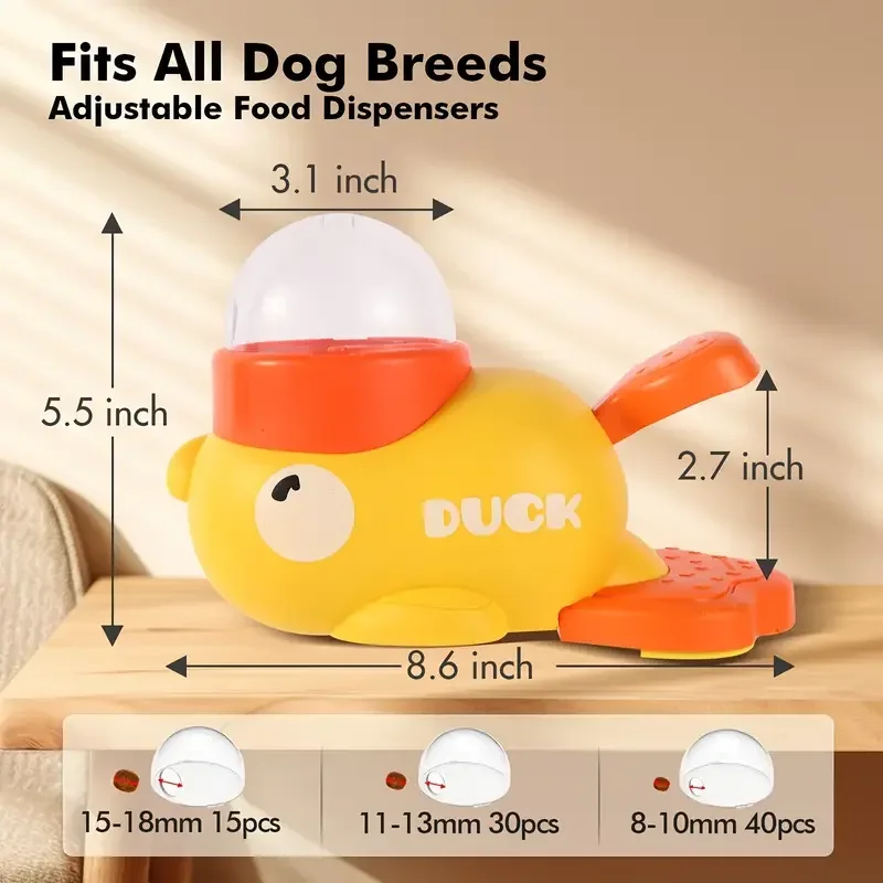 Interactive Duck Dog Toy Feeder 4