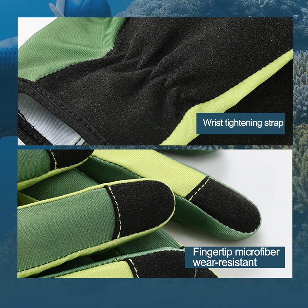 Spearfishing Gloves Portable Scuba Snorkeling Gloves Lightweight  Anti-scratch Antiskid Comfortable Water Sports Equipment