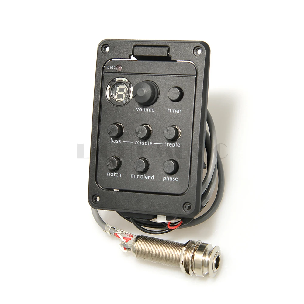 Pickup Preamp Per Chitarra Acustica Viaggio 4 Bande Con Equalizzatore E Accordatore