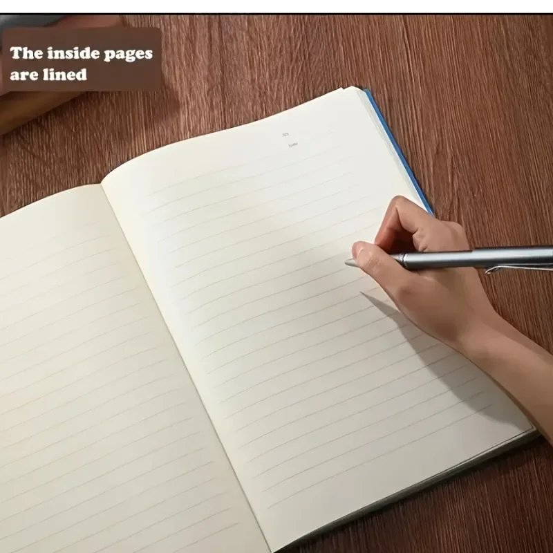 A5 Ultra-Thick Notebook with 360 Pages, Soft Cover, Water-Resistant, Personalized, English Text, Ideal for School and Office Use