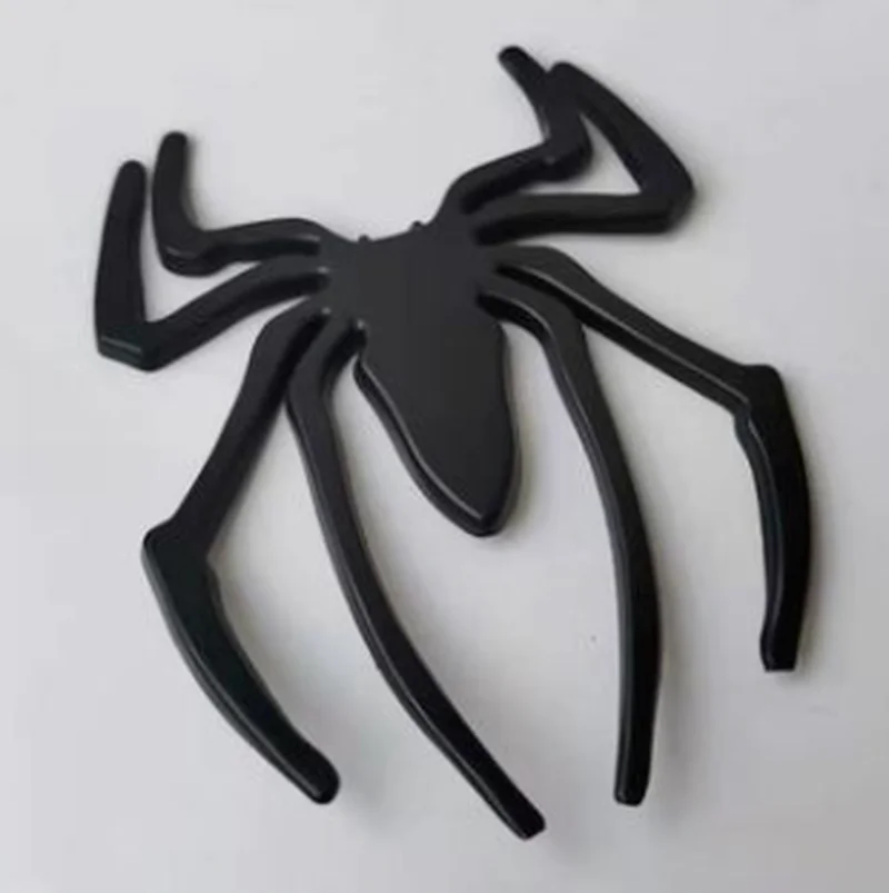 Car Stickers Metal 3D Spider Gold/Silver Styling Accessories Chrome Badge Emblem