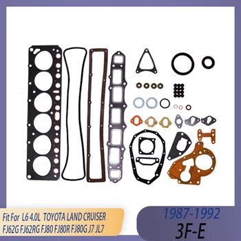 Engine Parts Cylinder Head Full Gasket Set Kit Fit 4.0 L 3F-E 3FE GAS 87-92 For TOYOTA LAND CRUISER 115KW 156HP OE 04111-61060