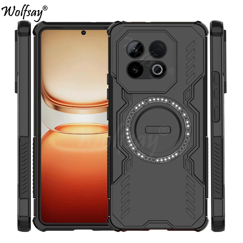 Case For Vivo iQOO Z10 Turbo Plus Magnetic Adsorption Wireless