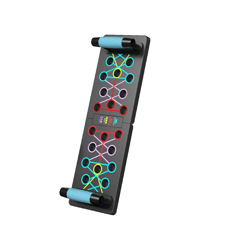 Portable Mutil Function Fitness Colorful Plate Muscle Board Power Press Push Up Bar Rack Board