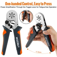 Outil de fil d'électricien professionnel, dénudeur de fil de câble, pince à sertir automatique, outils de sertissage de virole 5