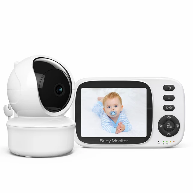 3.5Inch 720P Wireless  PTZ Baby Monitor Temperature Monitoring VOX Feeding Remind Intercom BabySistter Nanny Cam 2
