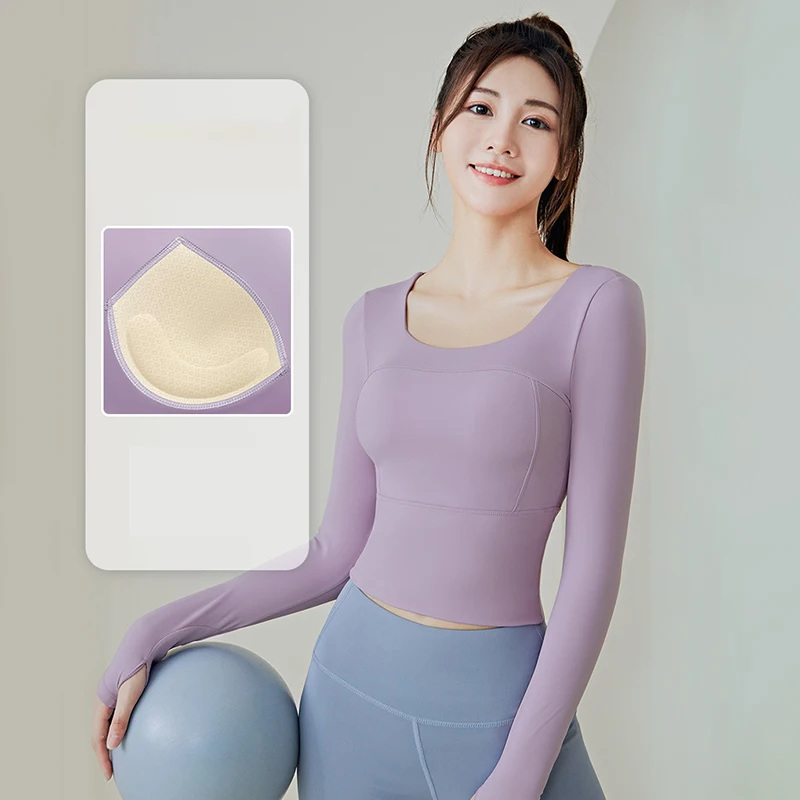 

Gym Sport Leggings for Women Long Sleeve Fitness Sets Tights Seamless Pants Outfits Sportswear Yoga Workout Tracksuit Suit