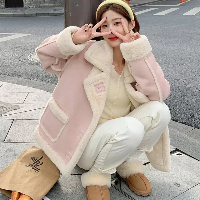Pink Sherpa Cashmere Jacket