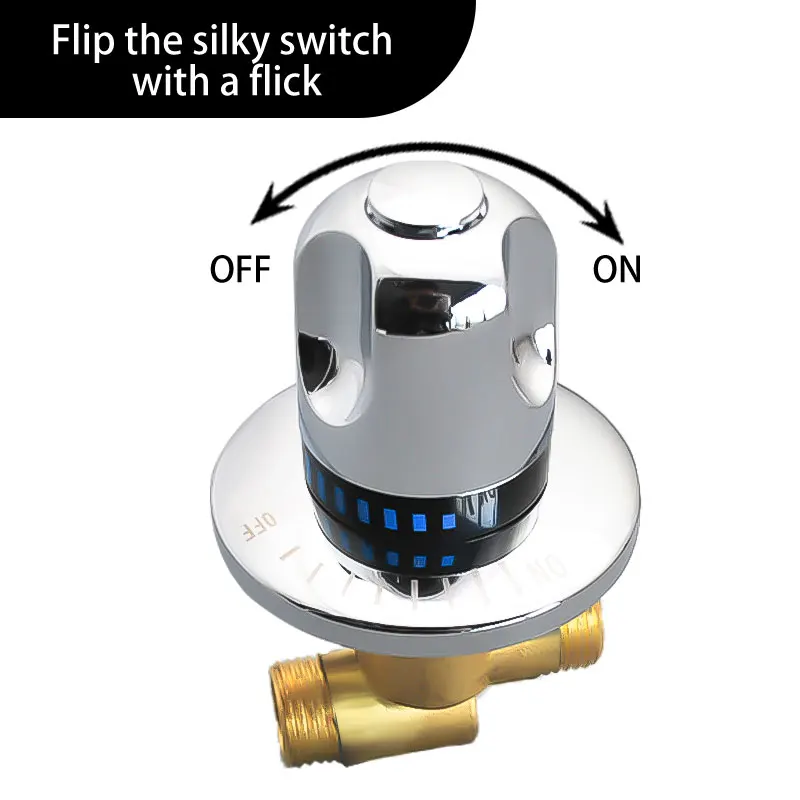Bathtub split faucet, jacuzzi faucet, three-piece water divider, transfer valve, hot and cold water switch accessories 4
