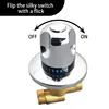 Bathtub split faucet, jacuzzi faucet, three-piece water divider, transfer valve, hot and cold water switch accessories 4