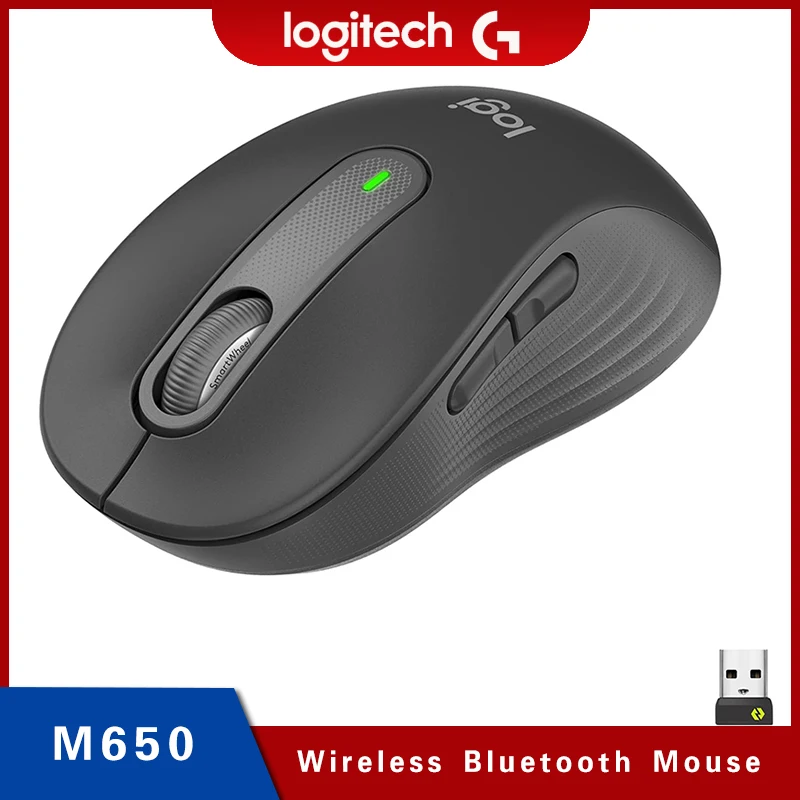 Мышь Logitech M650 Беспроводная с поддержкой Bluetooth и тихим кликом