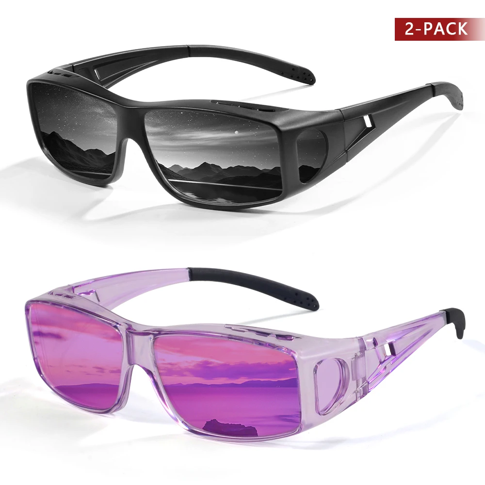 CRIXALIS Polarized Night Vision Anti-Glare Glasses with UV400 Protection