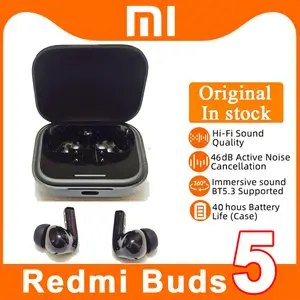 Original Xiaomi Redmi Buds 5 Pro TWS Bluetooth Earphone 52dB 4kHz True  Wireless