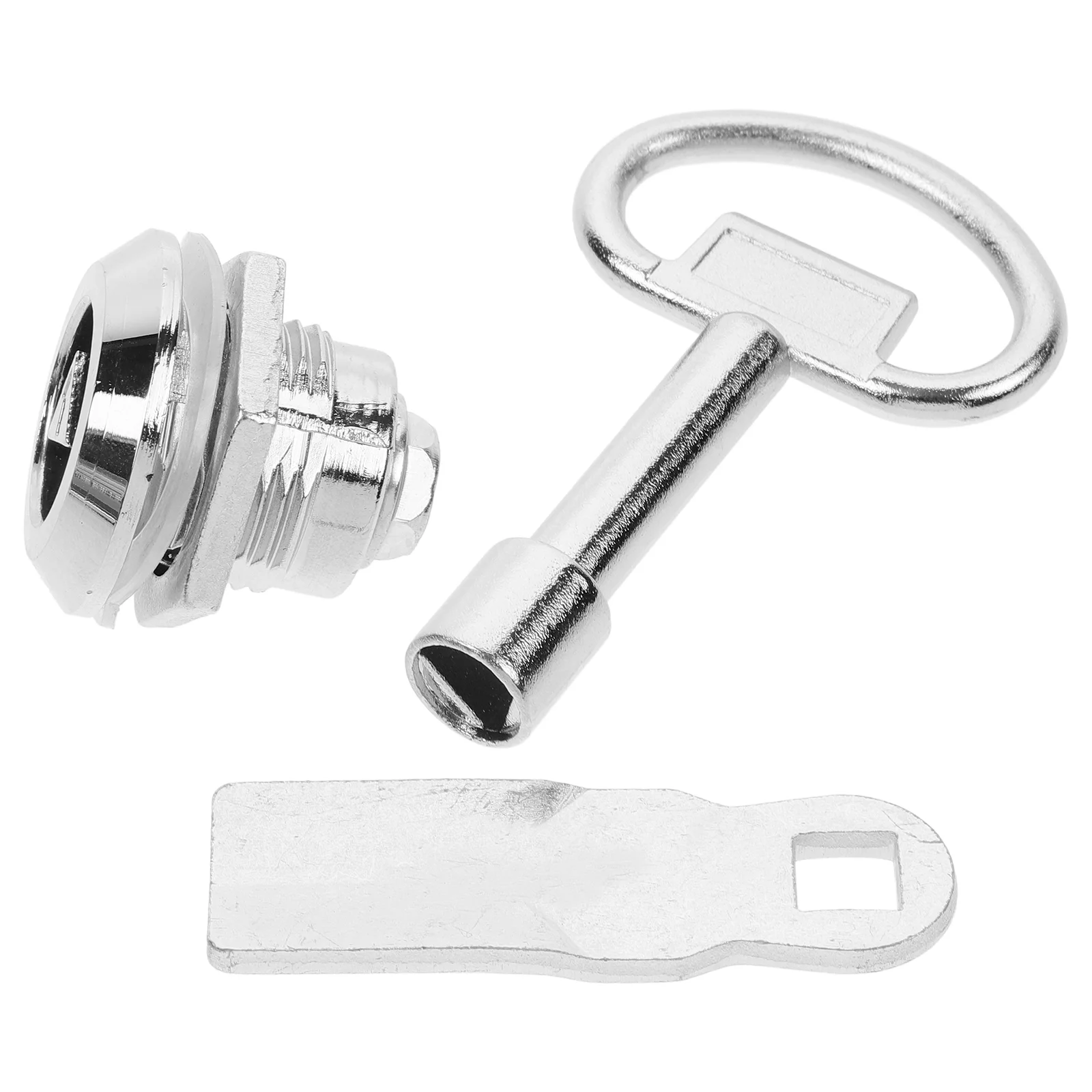 

Cabinet Door Lock Keyed Safety Triangle Spanner Distribution Locking Universal Utility Keys Metal and Socket
