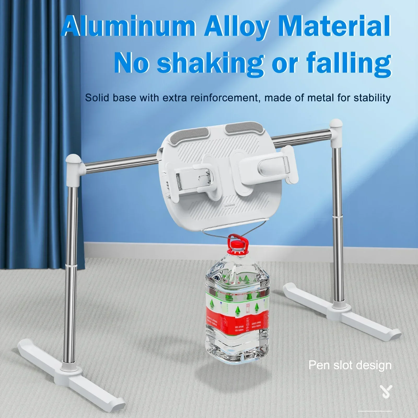 Eary Book Stand for Reading Adjustable Bed sofa Lazy Holder lying for Paperbacks CookBooks TextBooks Magazines with Page Clips