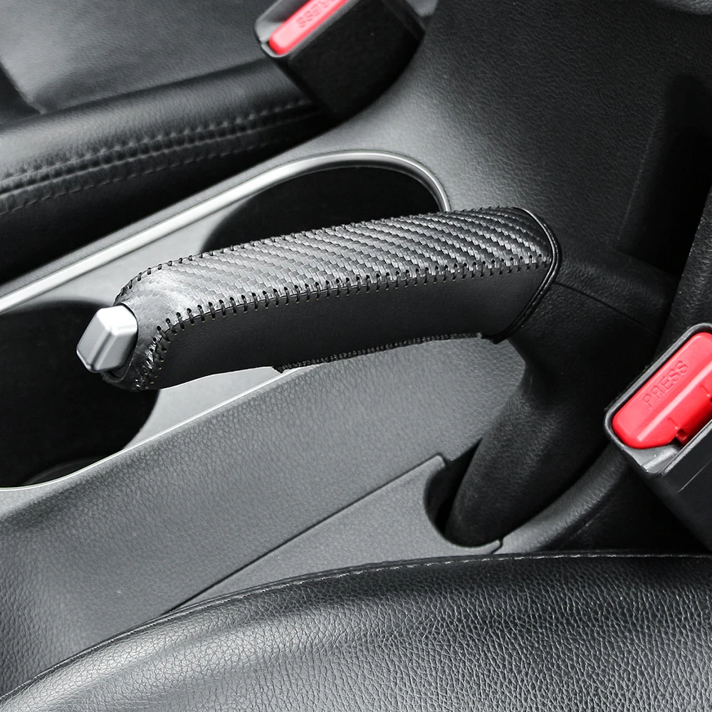 가죽 기어 핸드 브레이크 커버, 자동차 인테리어, BMW F80 M3 E46 E39 E30 F31 E38 E90 E60 E93