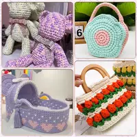 400g/Pc Thick Knitting Yarn T Shirt Yarn Elastic Fabric Cloth for Hand DIY Bag Blanket Cushion Crocheting Projects 5