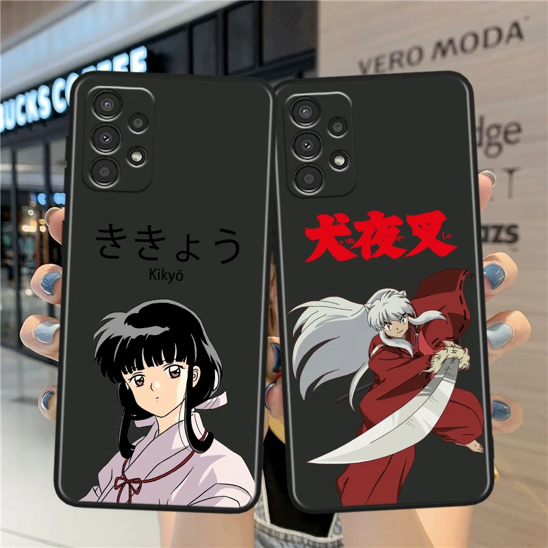 Inuyasha Anime Carino Per Samsung A90 A80 A70S A60 A50S A40 A30S A20E A20S A10S A03 A02 A2 Custodia In Silicone Nero Per Telefono