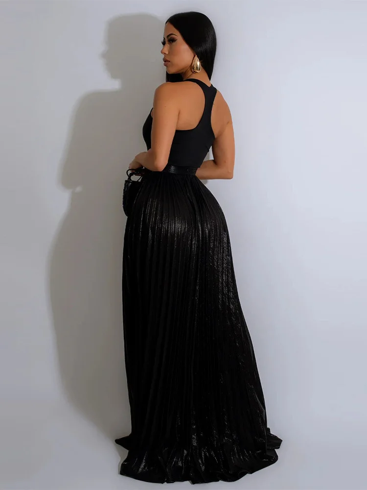 Wmstar Women Clothing Skirts Party Elastic Waist Fashion Streetwear New Style Slip Hem Wholesale Dropshipping Only Skirts 2025