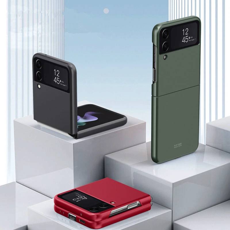 Per Samsung Galaxy Z Flip4 Custodia Cover Skin Feel Matte Bumper Custodie Protettive Per Samsung Galaxy Z Flip4 Flip 4 5G Funda