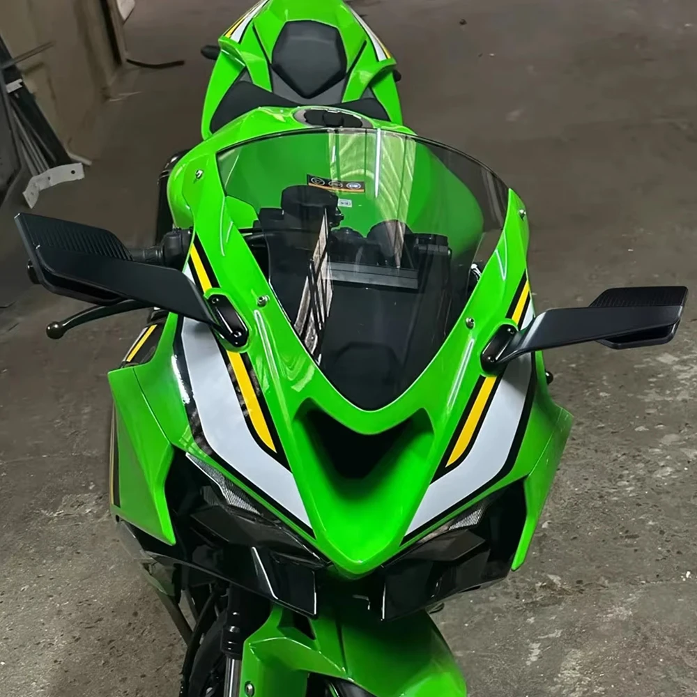가와사키 닌자 636 ZX6R 2019-2025 2024 ZX-6R ZX636용 오토바이 사이드 미러, 회전 조절 가능한 백미러 키트