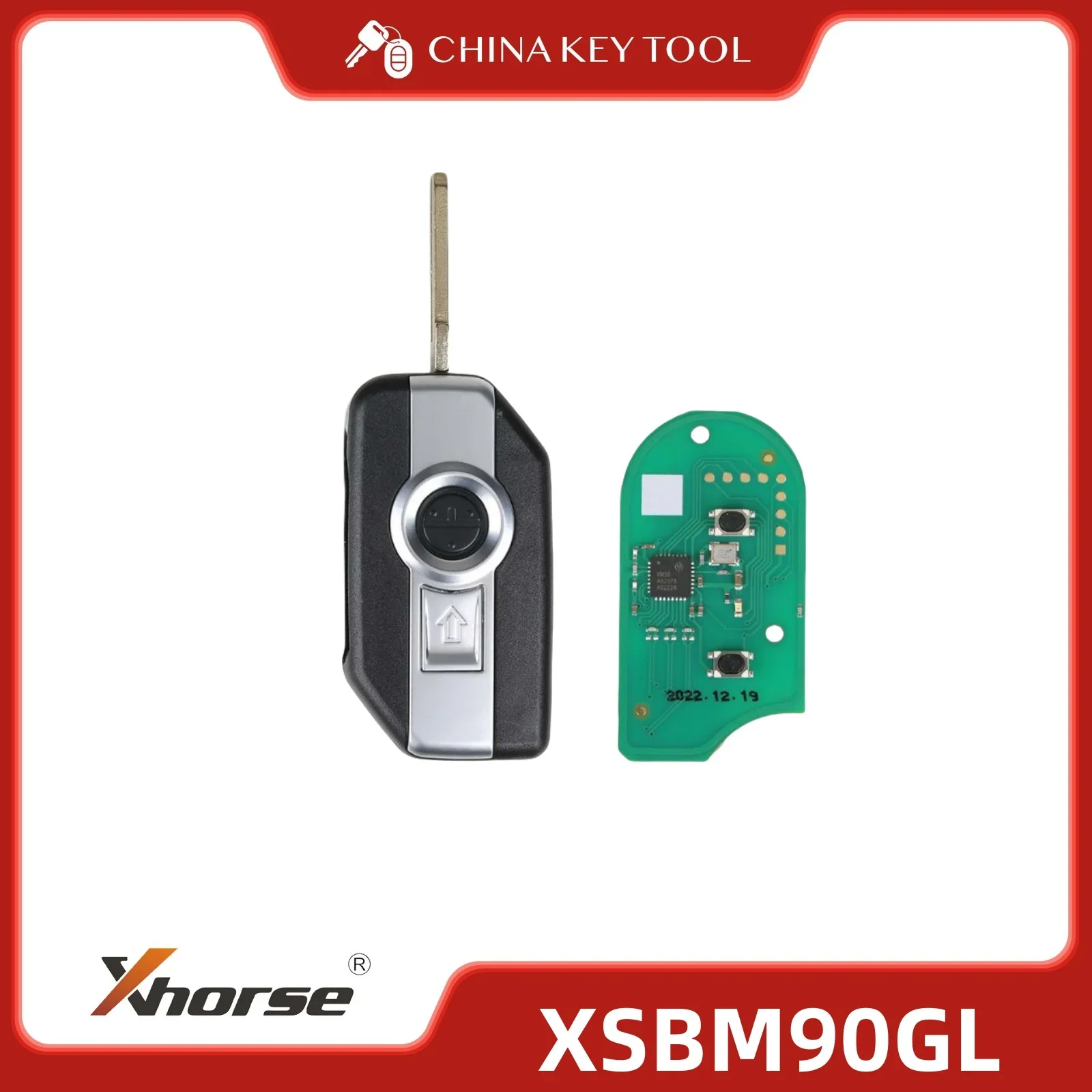 Xhorse XM38 BMW Motorrad-Smart-Key mit 8 A-Chip, 3 Tasten, XSBM90GL Global Version – Detail 1