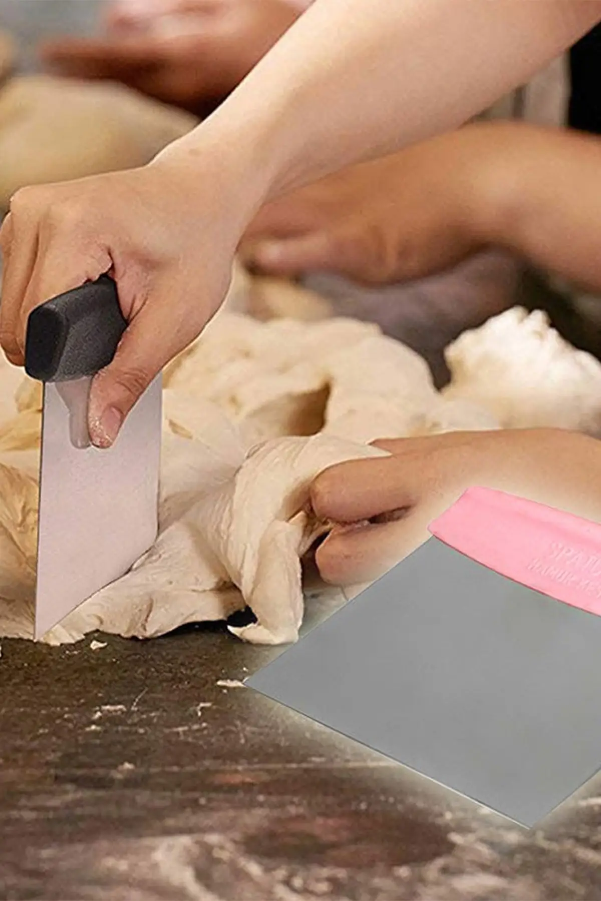 Stainless Steel Practical Dough Cutter & Scraper-Assortment Color ping