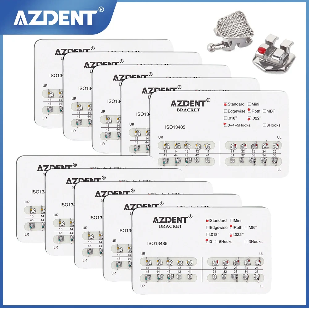 AZDENT Staffe Ortodontiche In Metallo Dentali Parentesi