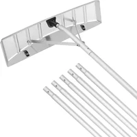 VEVOR Snow Roof Rake 25" Blade Snow Removal Tool 21ft Aluminium Roof Shovel W/anti-Slip Handle for House Roof Snow &Protection 1